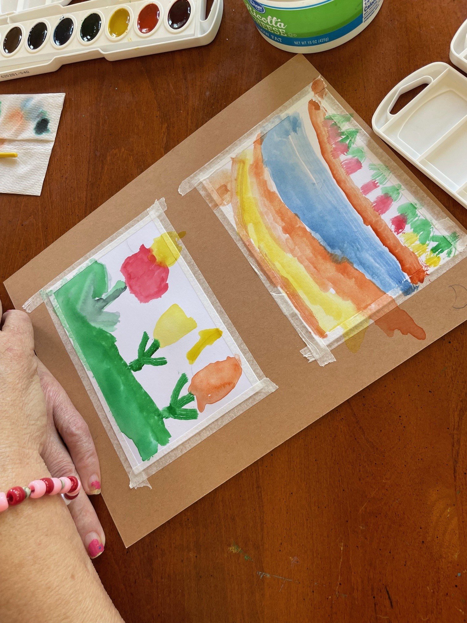 Watercolor postcards