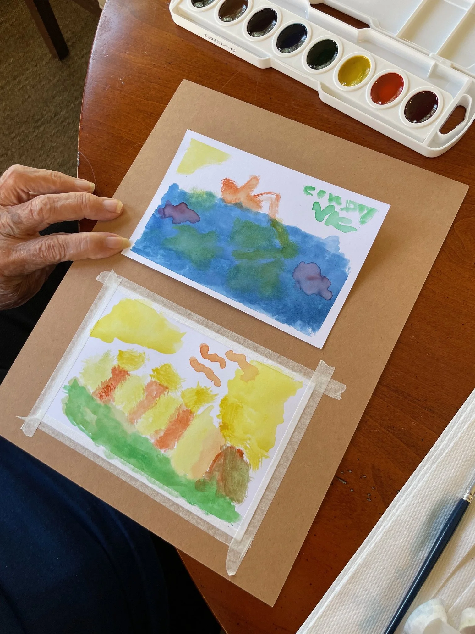 Watercolor postcards