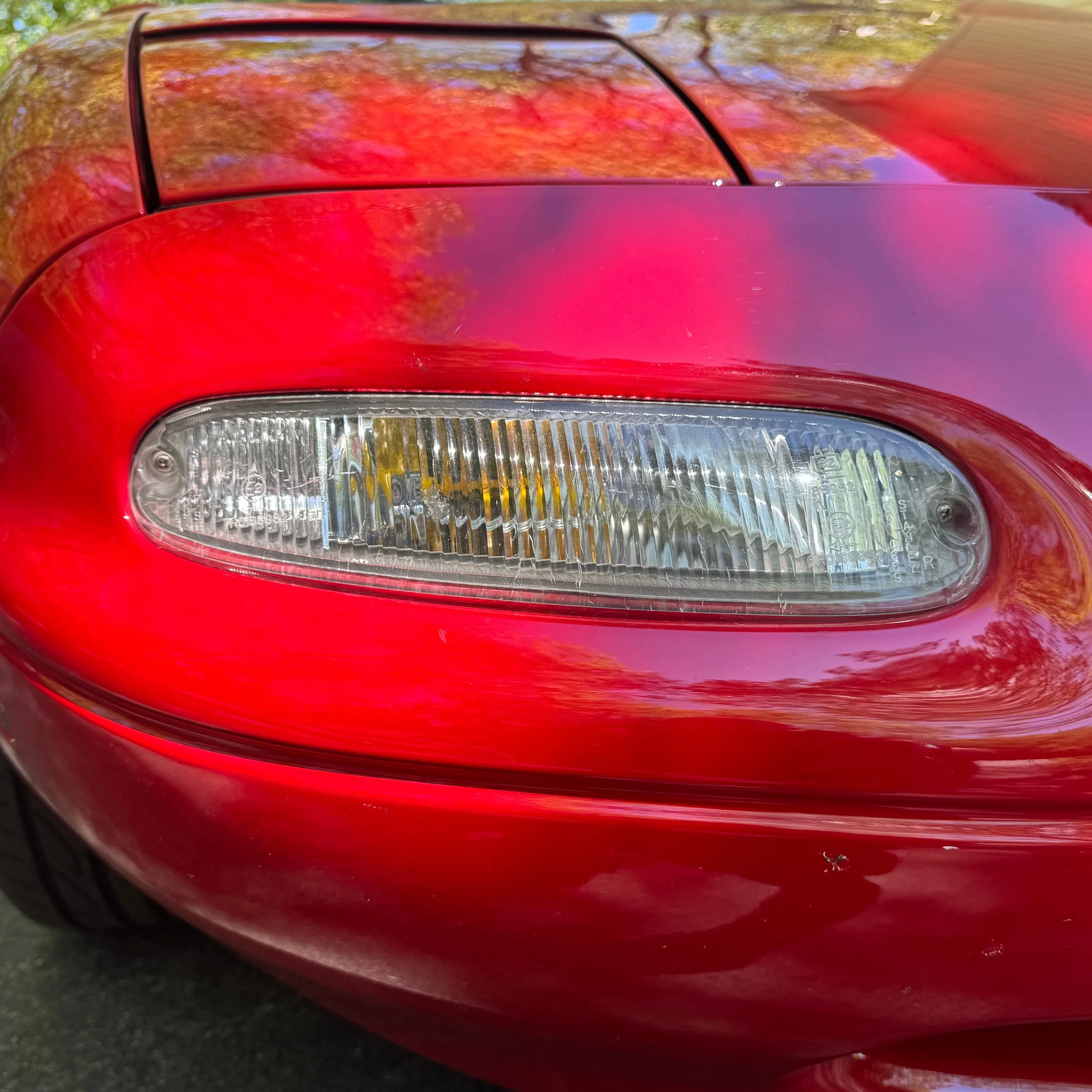 NA Mazda Miata MX-5 clear front turn signal indicator