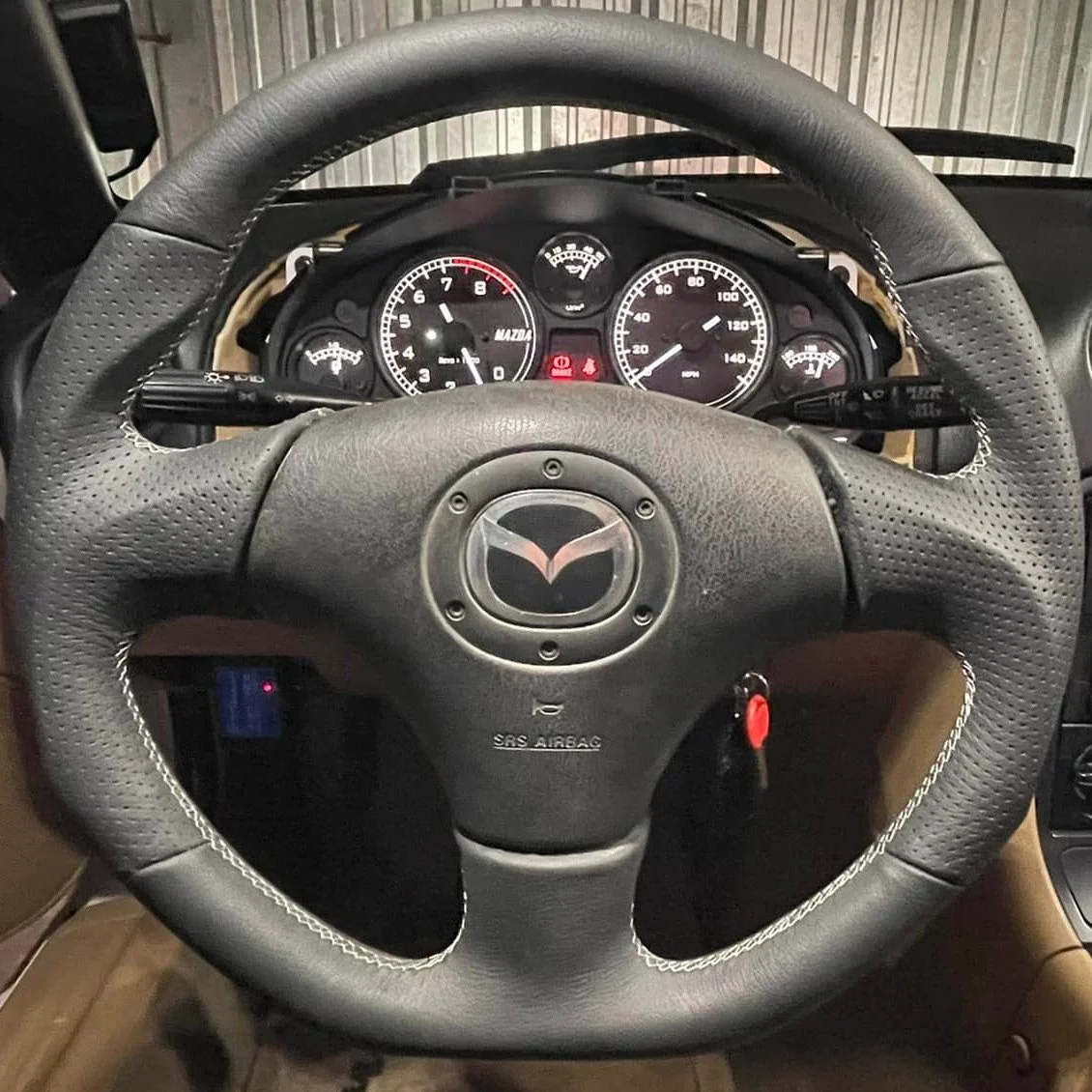 NB Mazda Miata MX-5 steering wheel and dash board