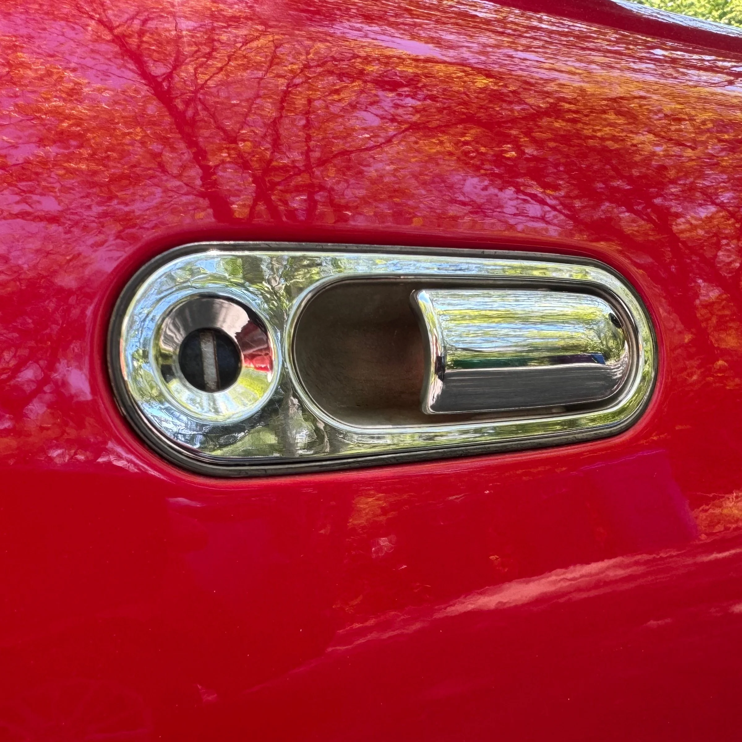 1990 NA Mazda Miata MX-5 chrome door handle