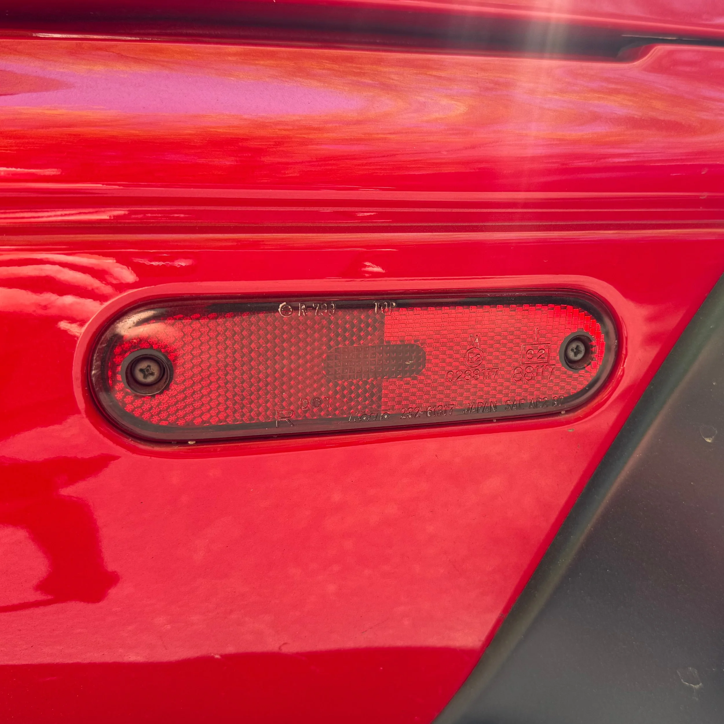 NA Mazda Miata rear side turn signal