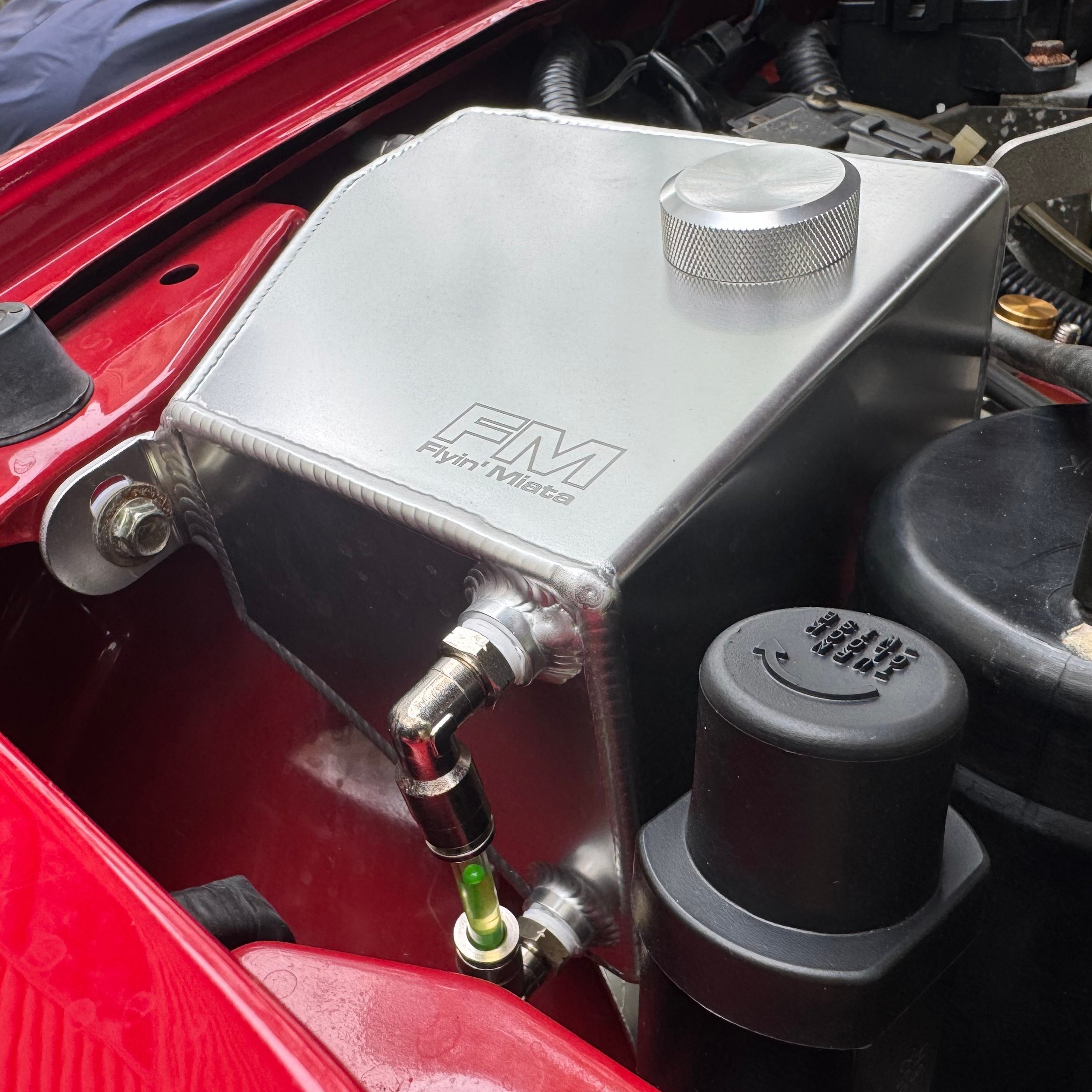 NA Mazda Miata MX-5 coolant overflow tank by Flyin' Miata