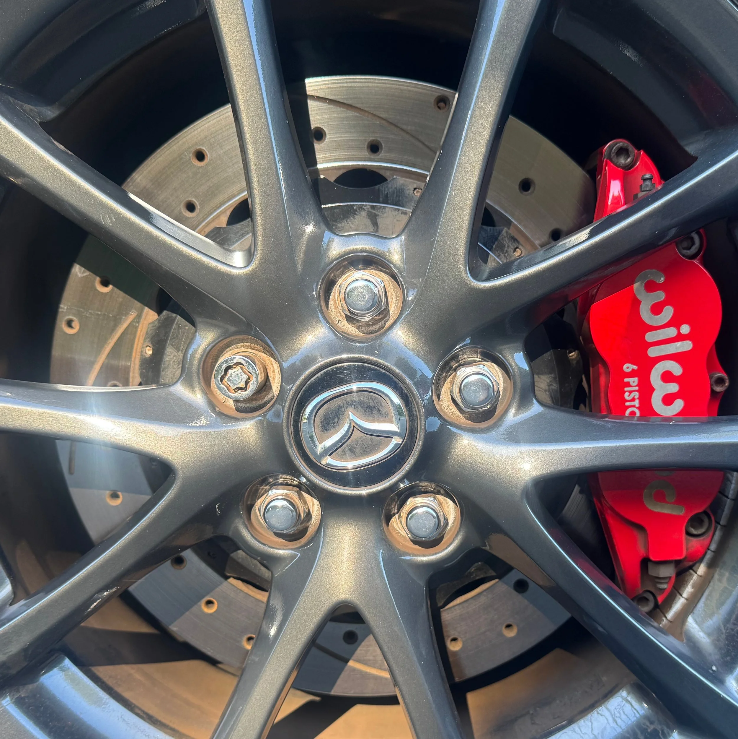 MX5 Miata NC Brakes with Wildwood calipers and rotors