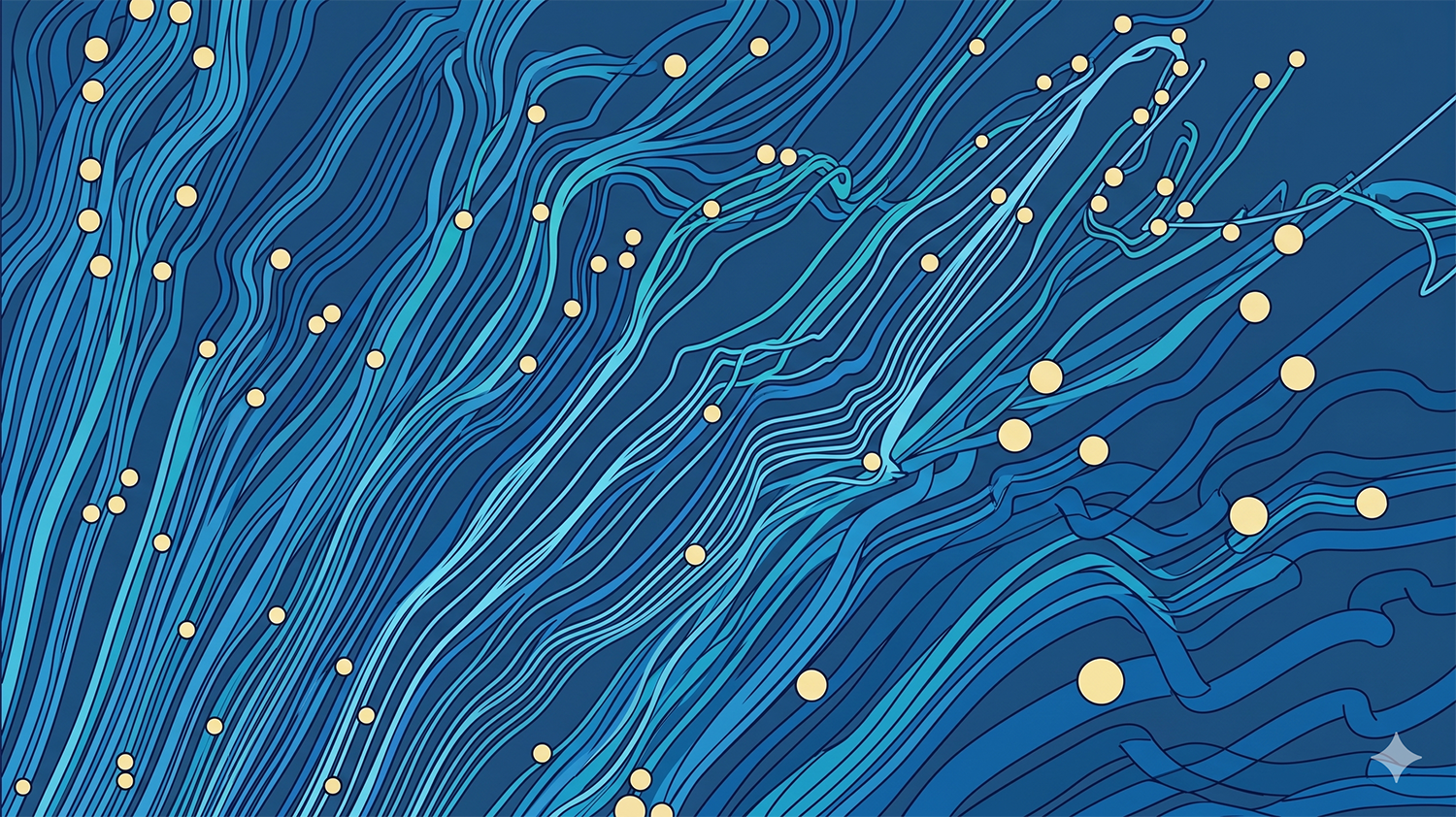 digital wires and dots