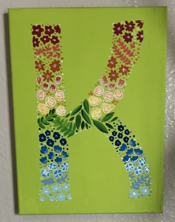 Floral Initials - Customizable