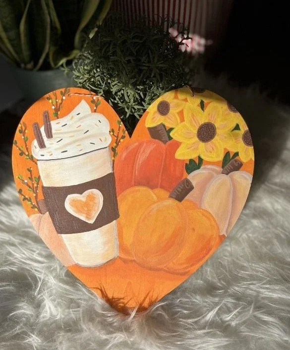Pumpkin Spice Heart