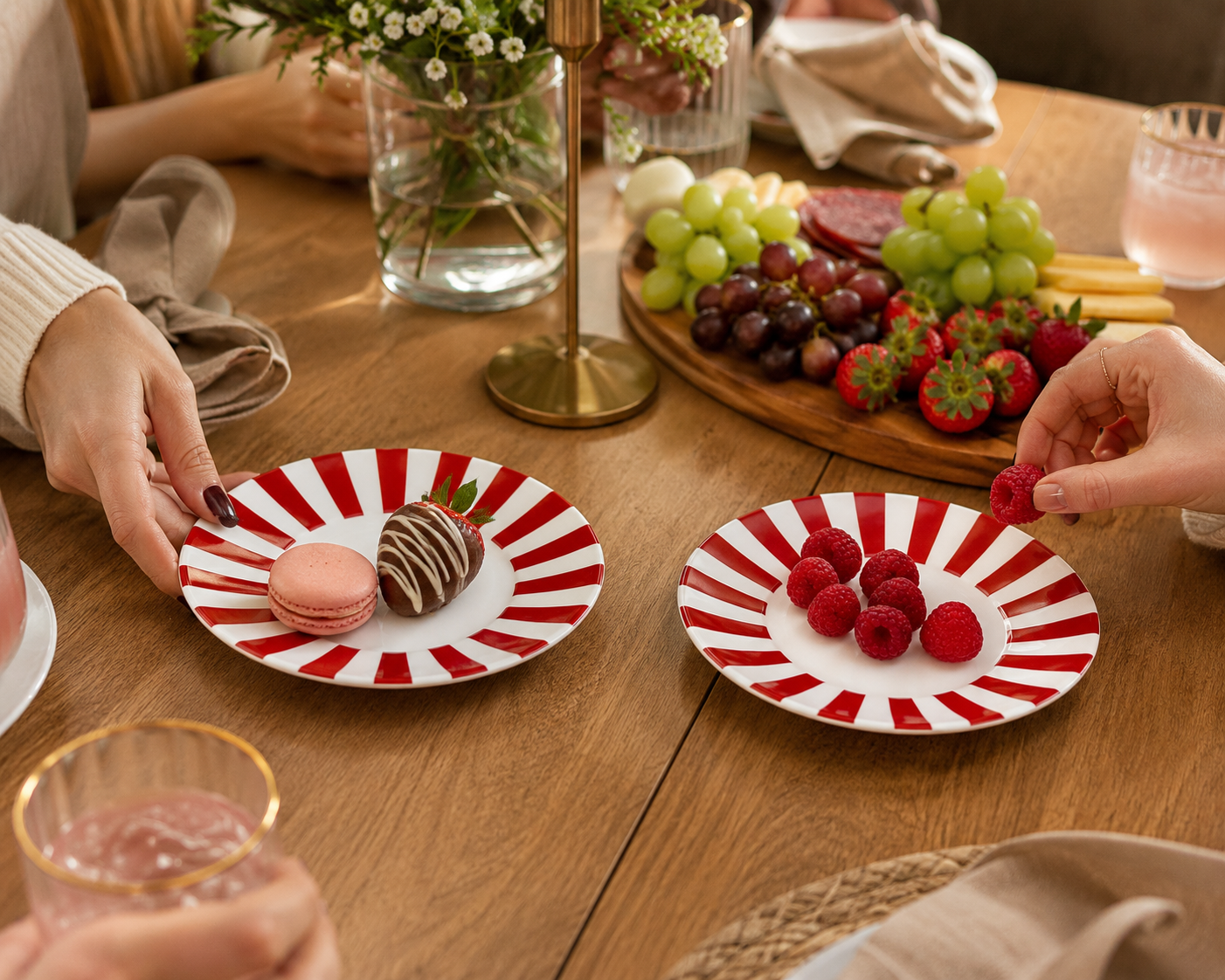 Small Christmas Themed Serving Plates