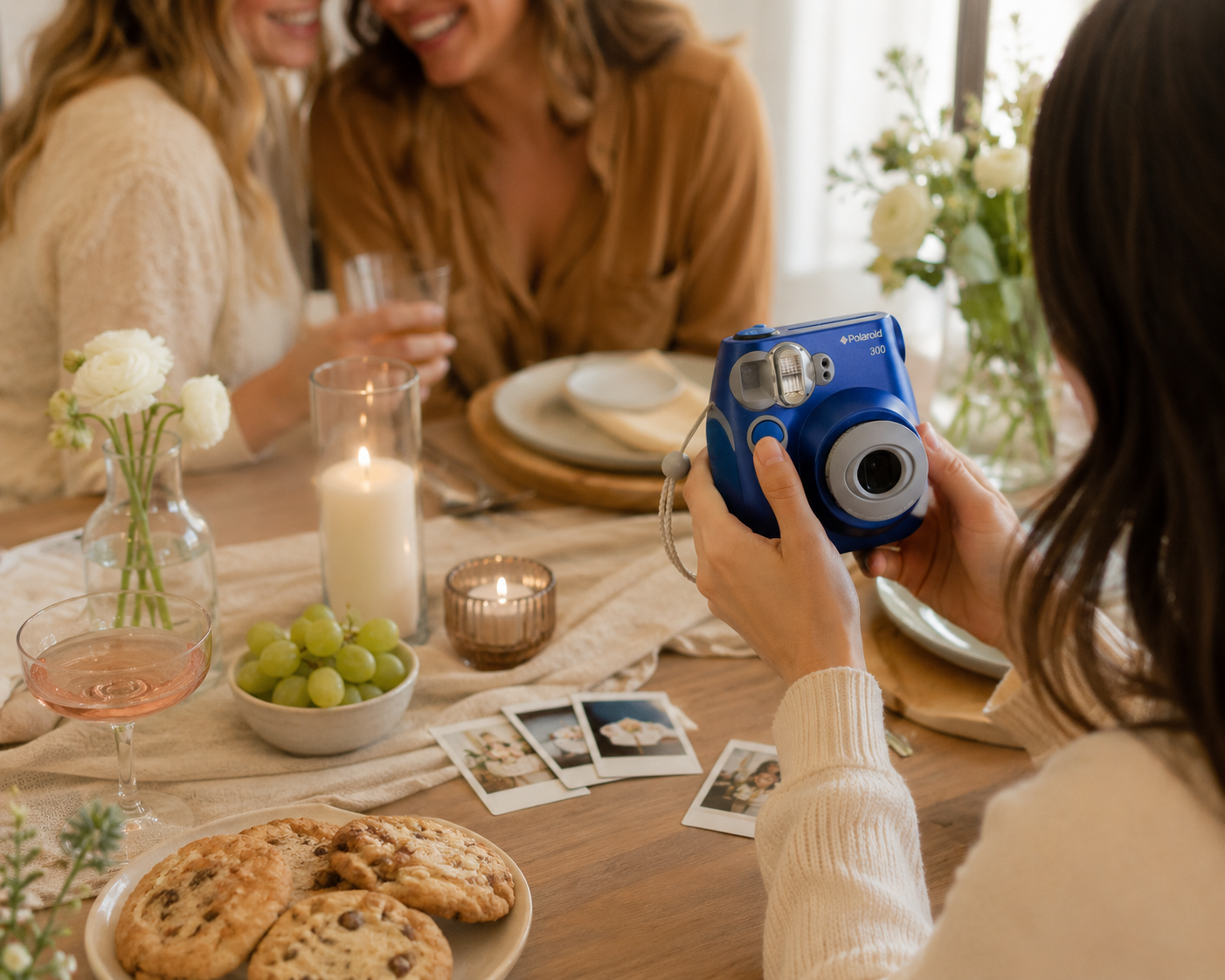 Blue Polaroid Camera