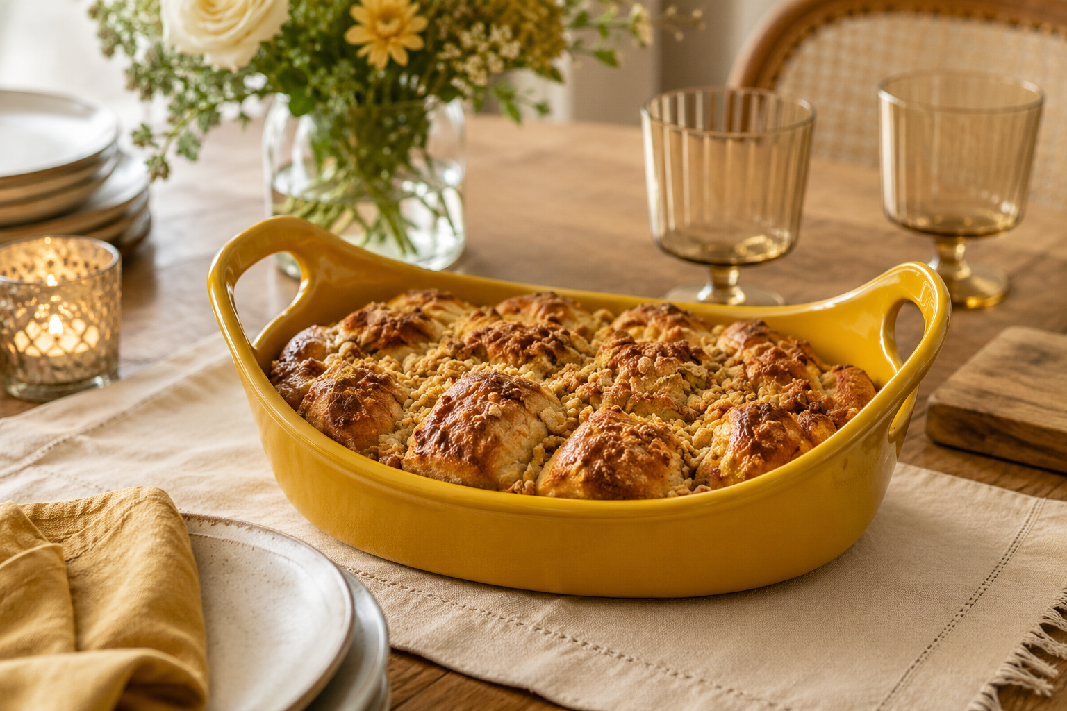 Mustard Yellow Baking Dish