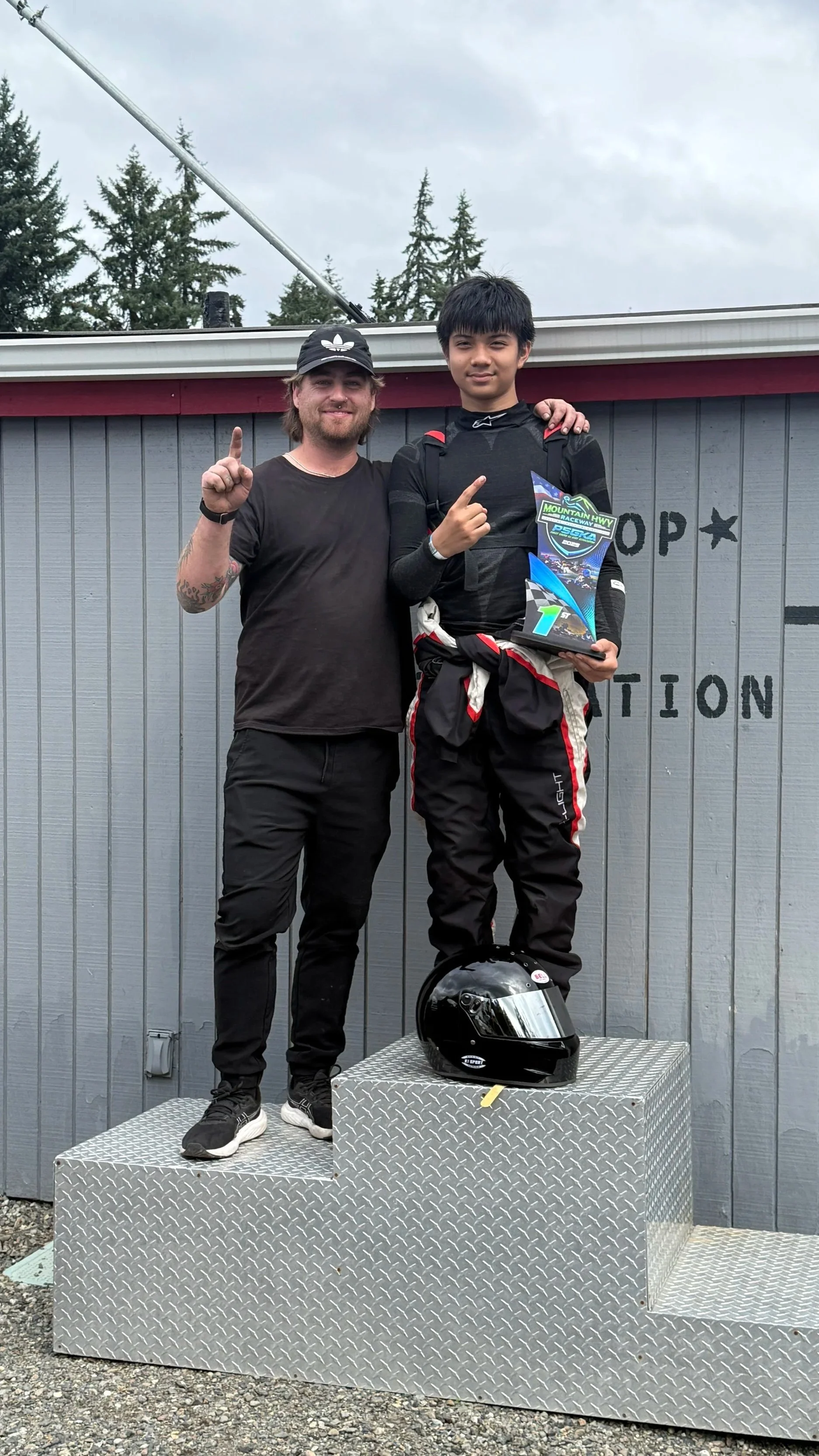 Podium win with my coach