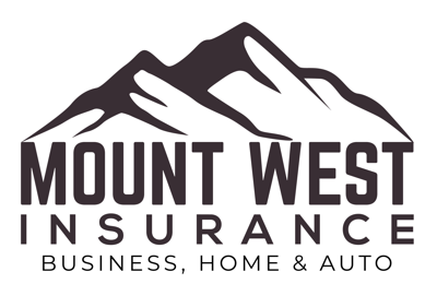 Mount West Insurance logo featuring mountain peaks and company name
