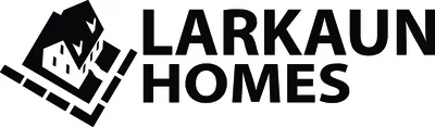 Larkaun Homes logo with house outline and bold text