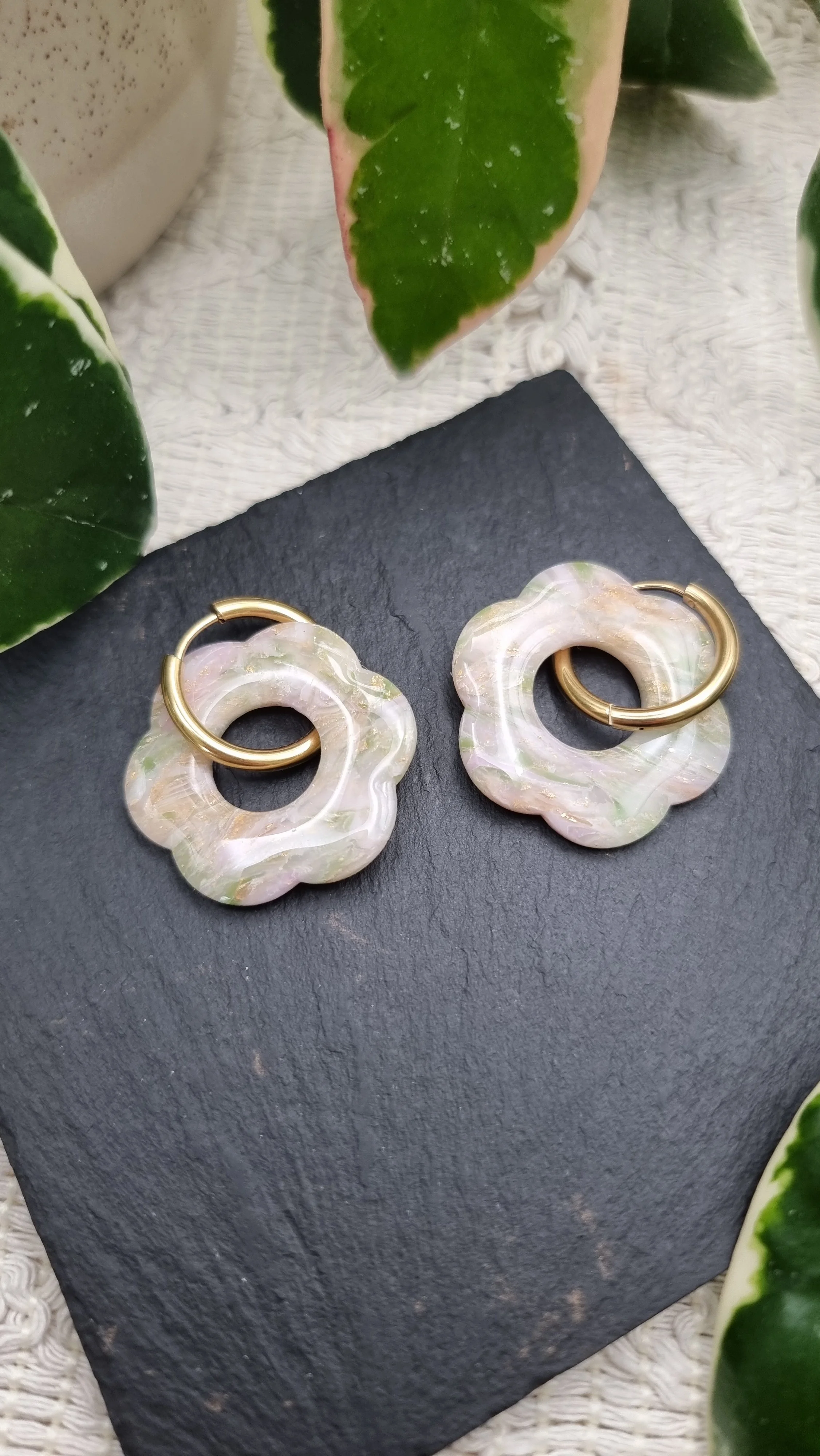 Spring Meadow Scrap - Flower Hoops