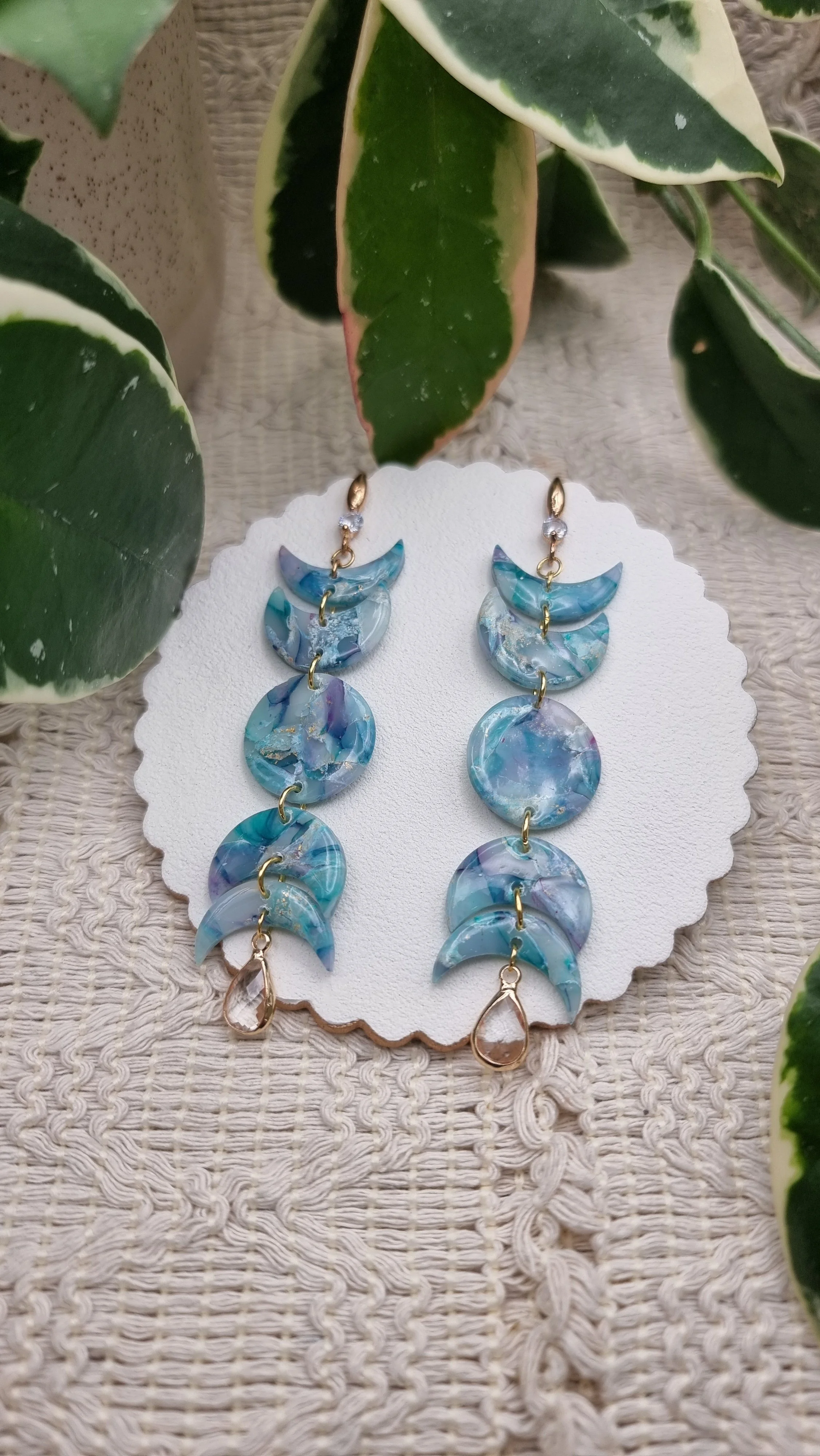 Phases de la Lune Statement Earrings