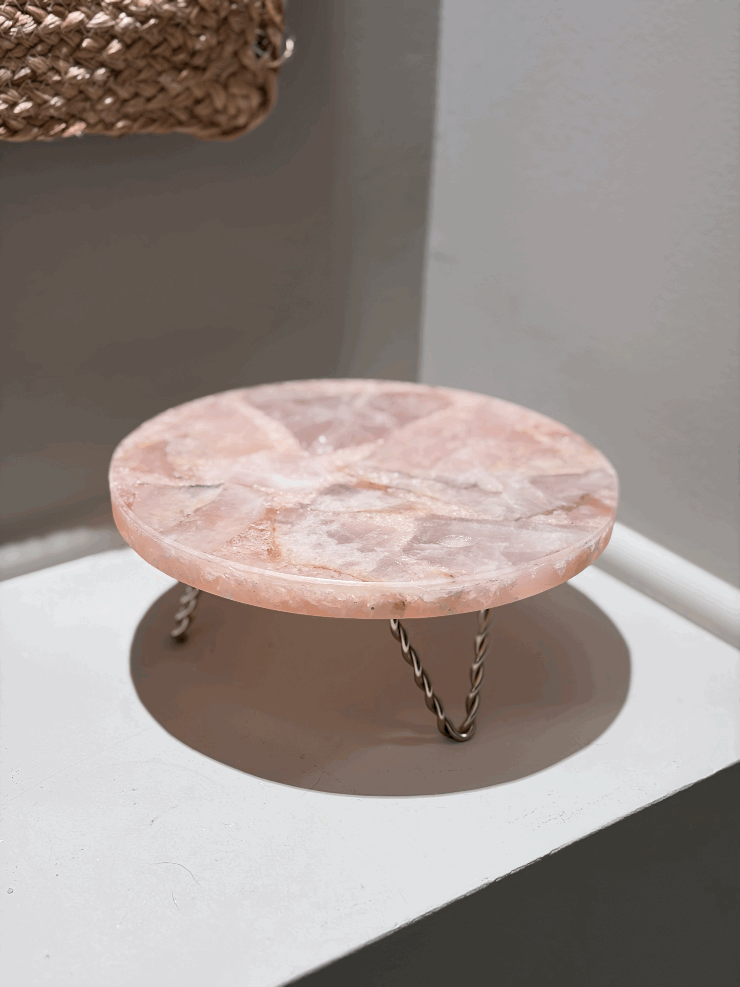 Rose Quarts Mini Stands