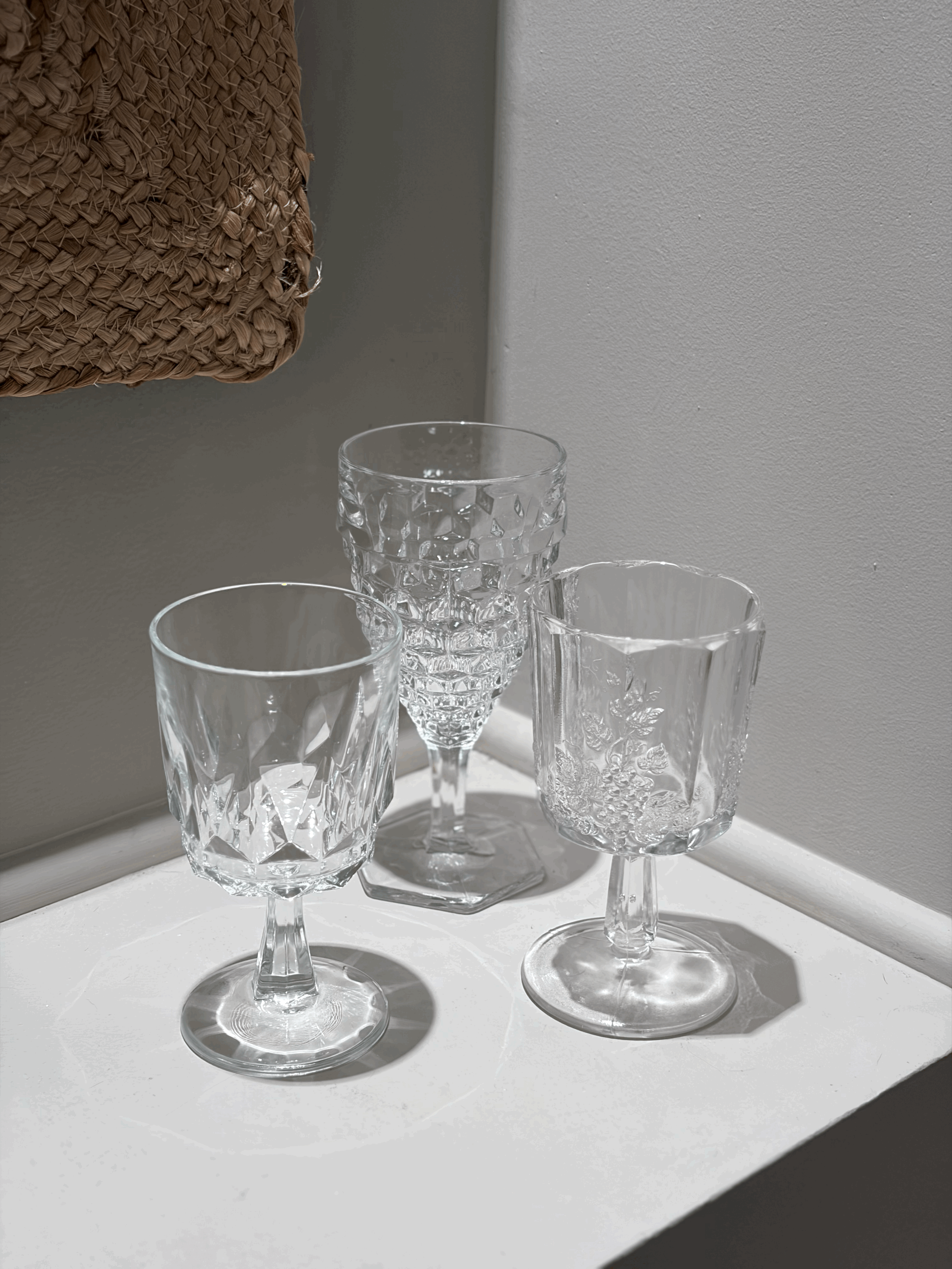 Diamond Mismatched Goblets