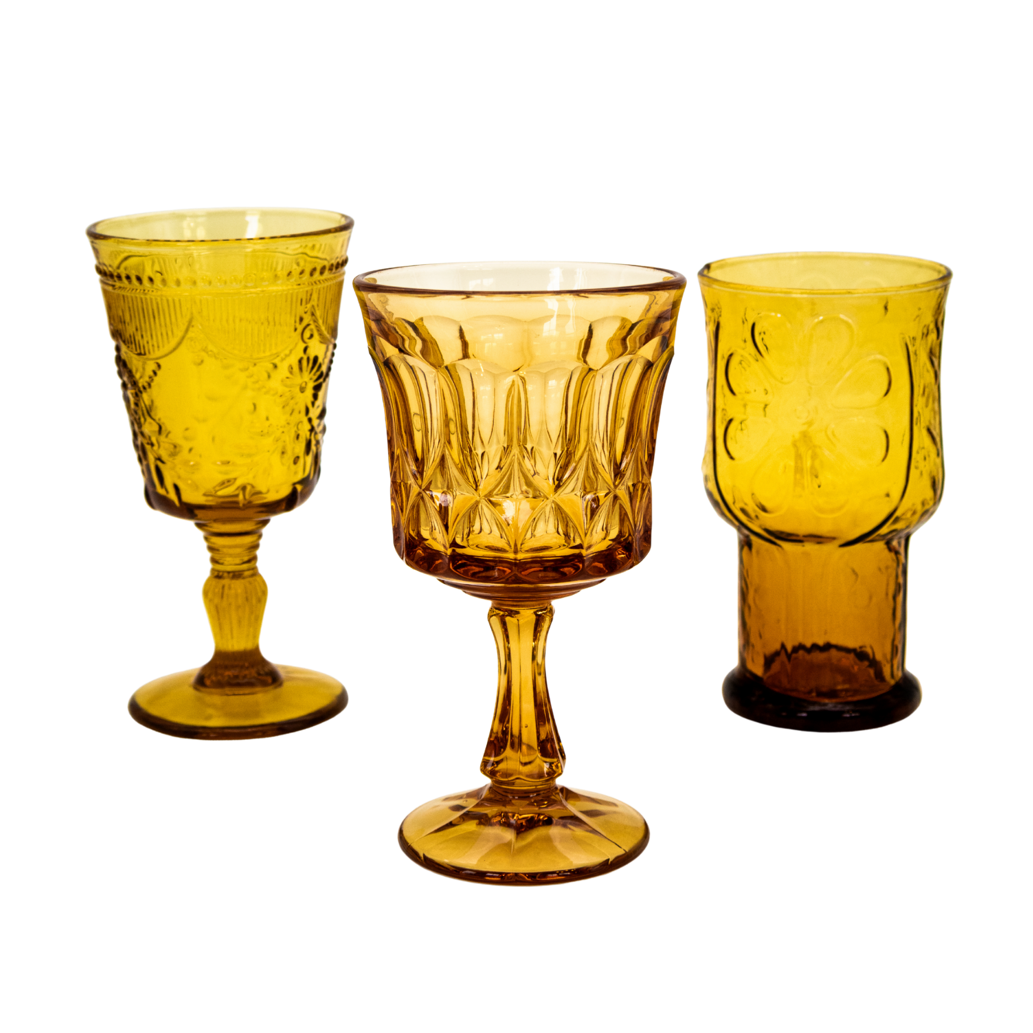 Amber Goblets