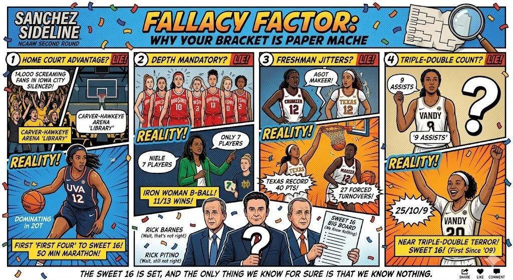 The Fallacy Factor: Why Your Bracket is Currently Paper Mache