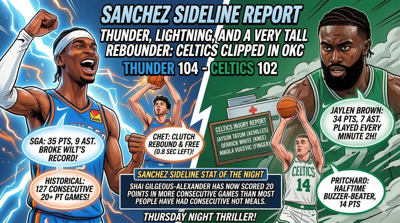 Thunder, Lightning, and a Very Tall Rebounder: Celtics vs Thunder