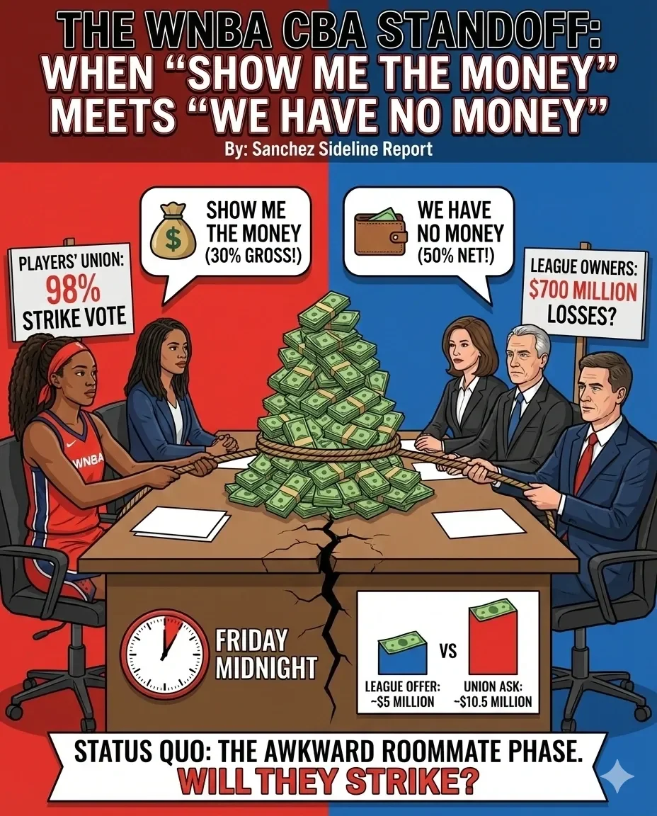 The WNBA CBA Standoff: "Show Me The Money" VS "We Have None"
