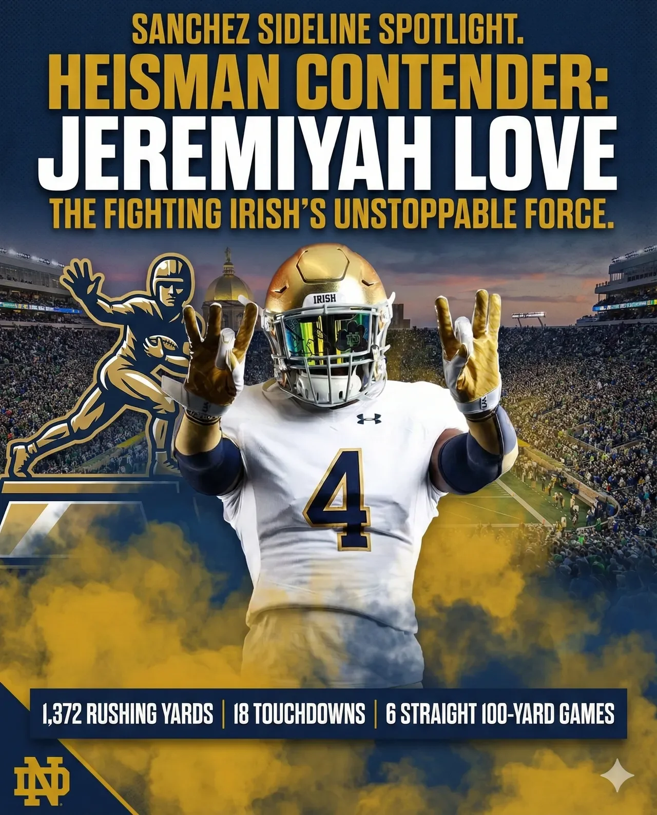 Jeremiyah Love Runs Into the Record Books