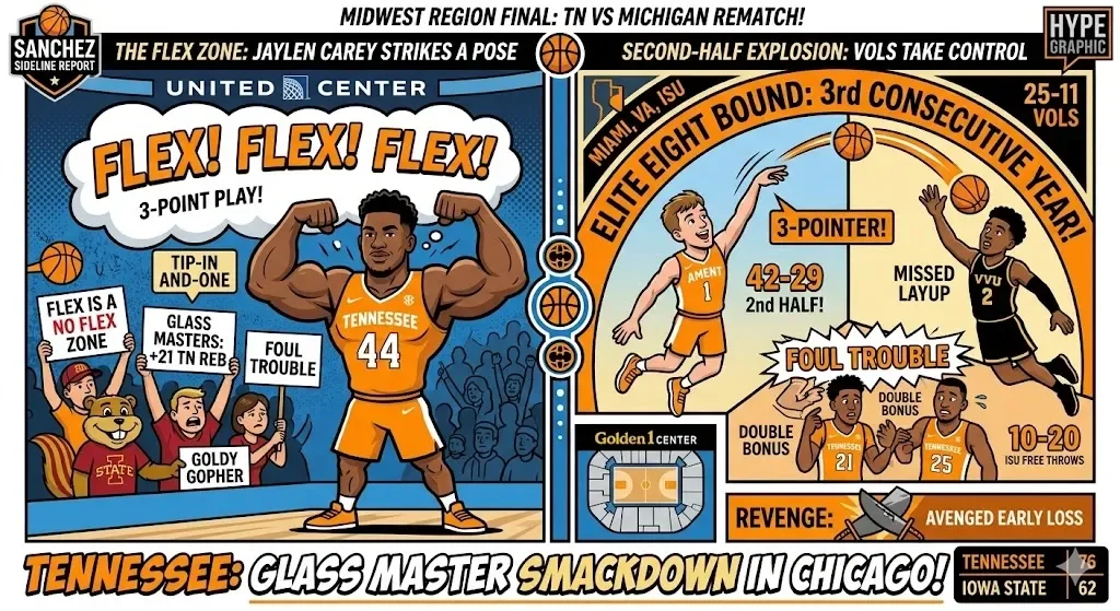 Glass Cleaners: Tennessee Vacuums Up the Cyclones in Chicago