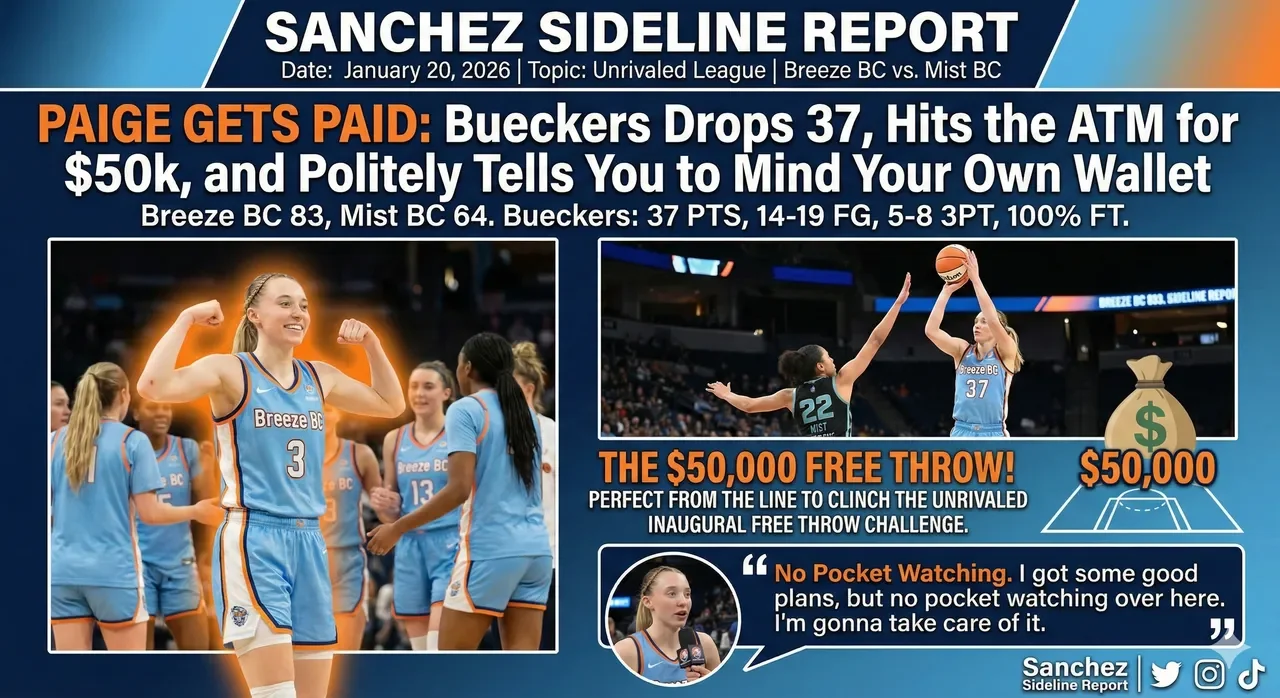 PAIGE GETS PAID: Bueckers Drops 37, Hits the ATM for $50k!