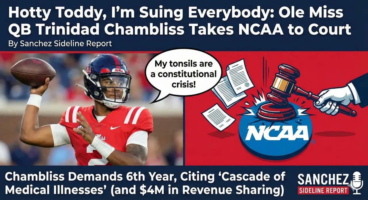 Hotty Toddy, I’m Suing Everybody: Ole Miss QB Trinidad Chambliss Takes NCAA to Court