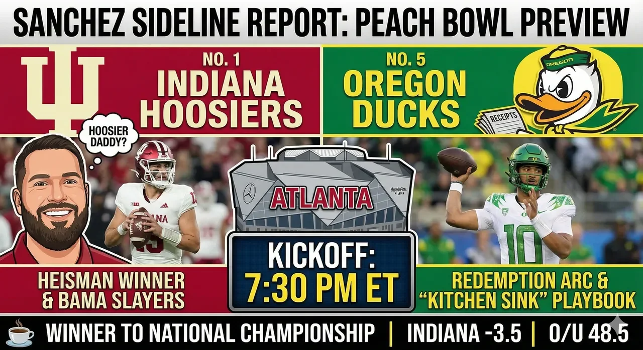 PEACH BOWL PREVIEW: Hoosier Daddy? Oregon Wants Receipts in Atlanta