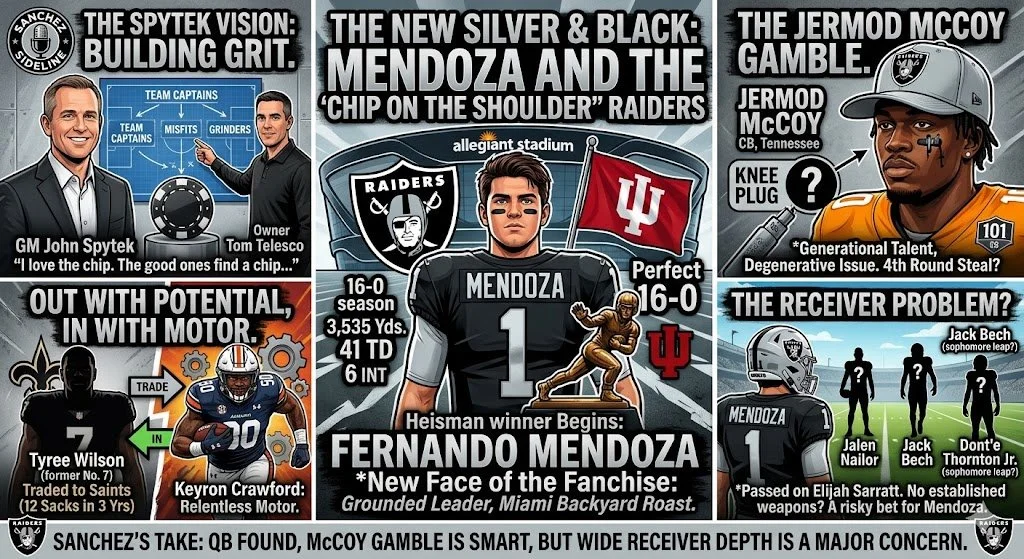 The New Silver &amp; Black: Mendoza and the "Chip on the Shoulder" Raiders