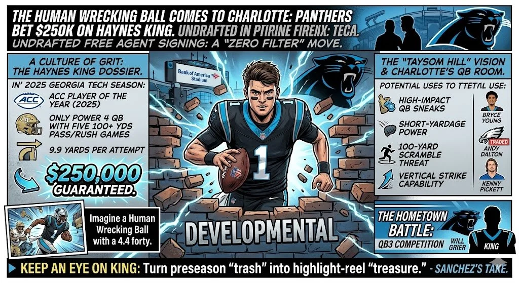 The Human Wrecking Ball Comes to Charlotte: Panthers Bet $250k on Haynes King