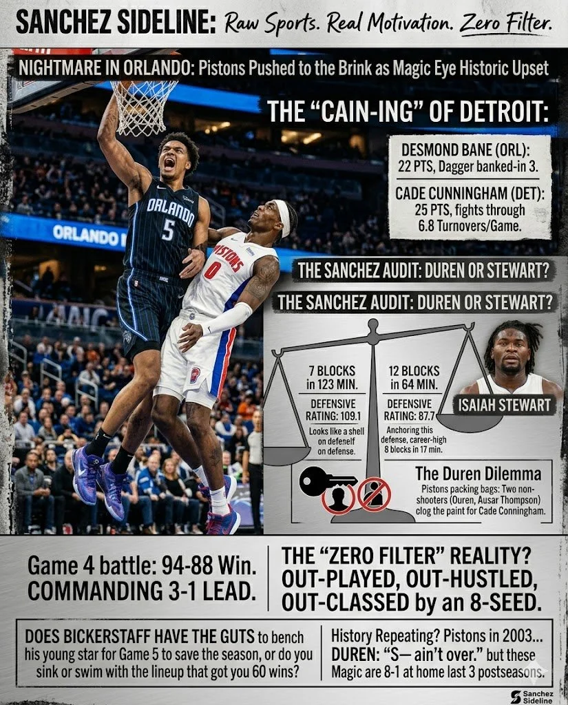 Nightmare in Orlando: Pistons Pushed to the Brink as Magic Eye Historic Upset