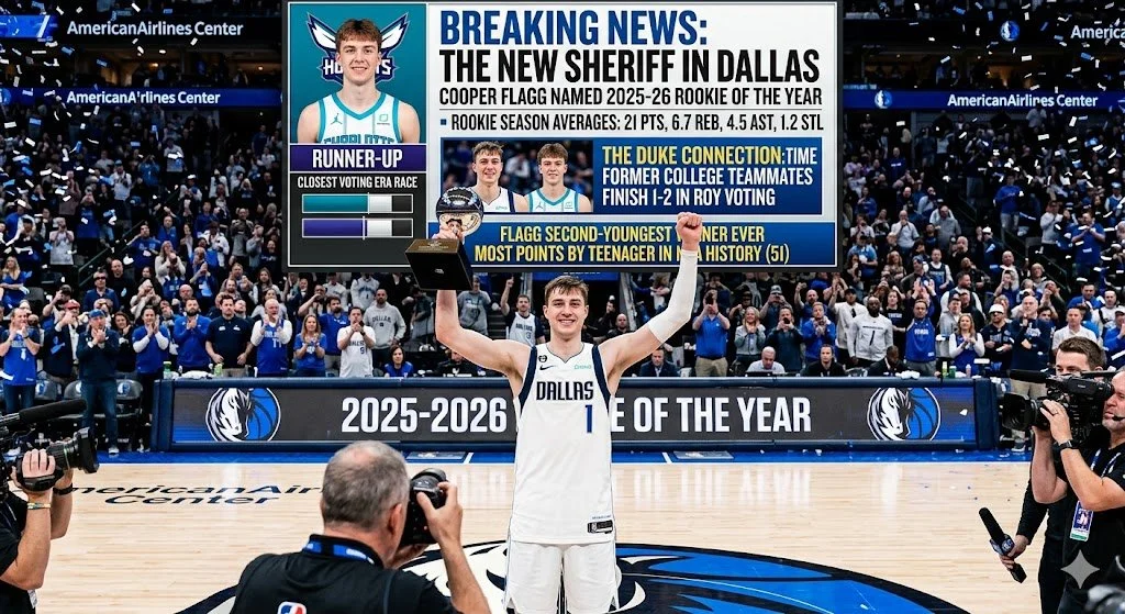 The New Sheriff in Dallas: Cooper Flagg Named 2025-26 Rookie of the Year