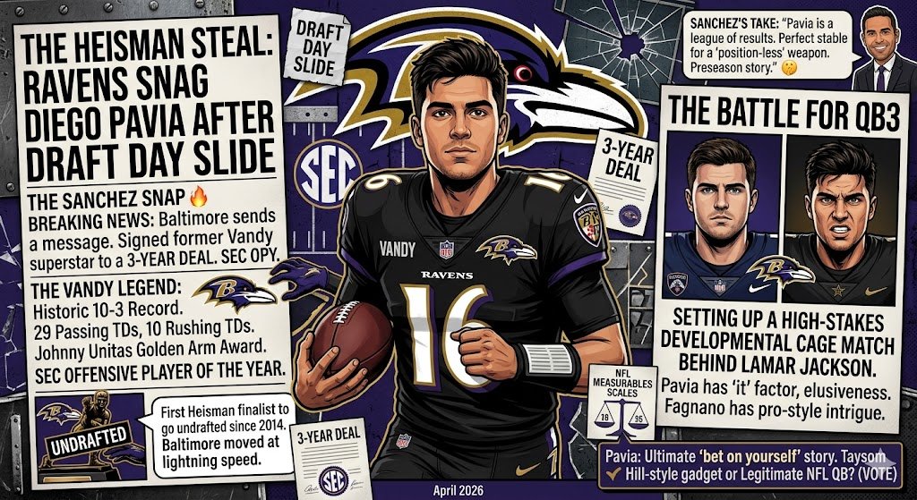 The Heisman Steal: Ravens Snag Diego Pavia After Draft Day Slide