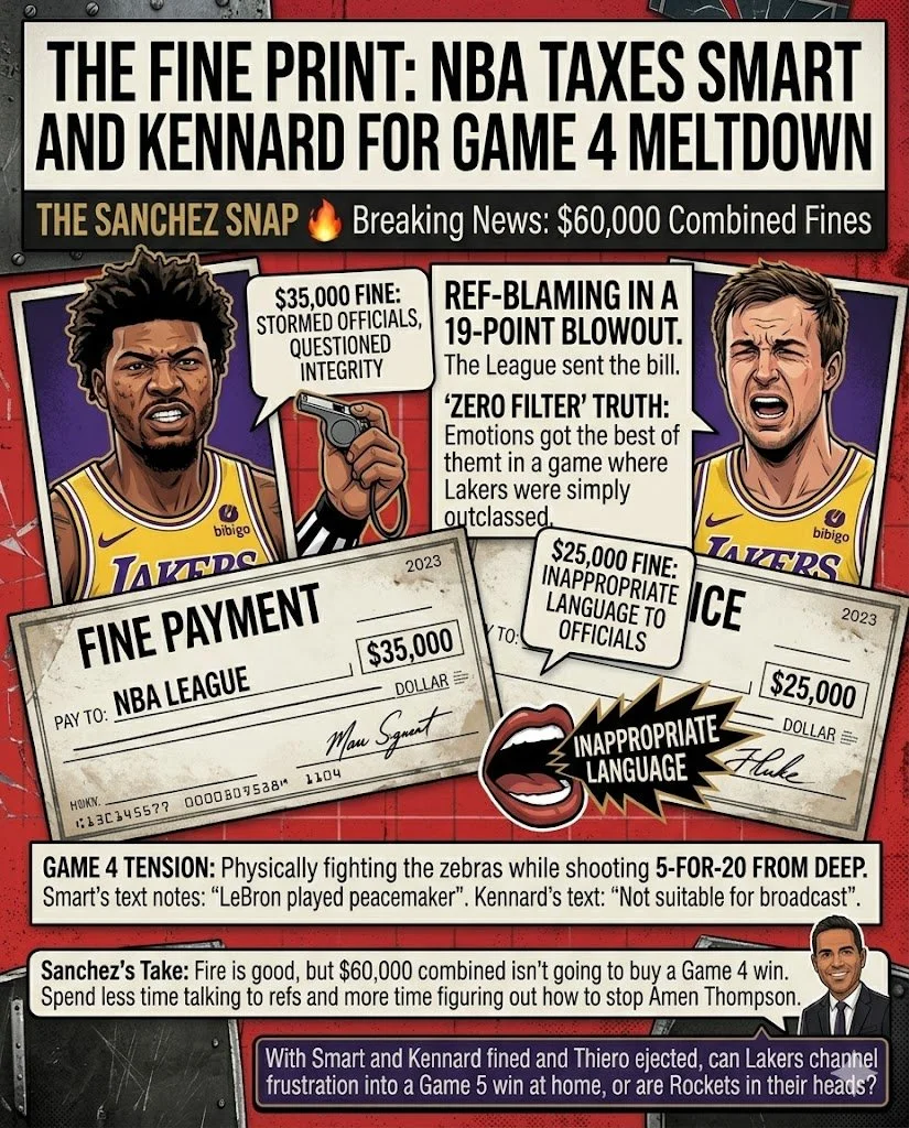 The Fine Print: Smart and Kennard Get Taxed for Game 4 Meltdown