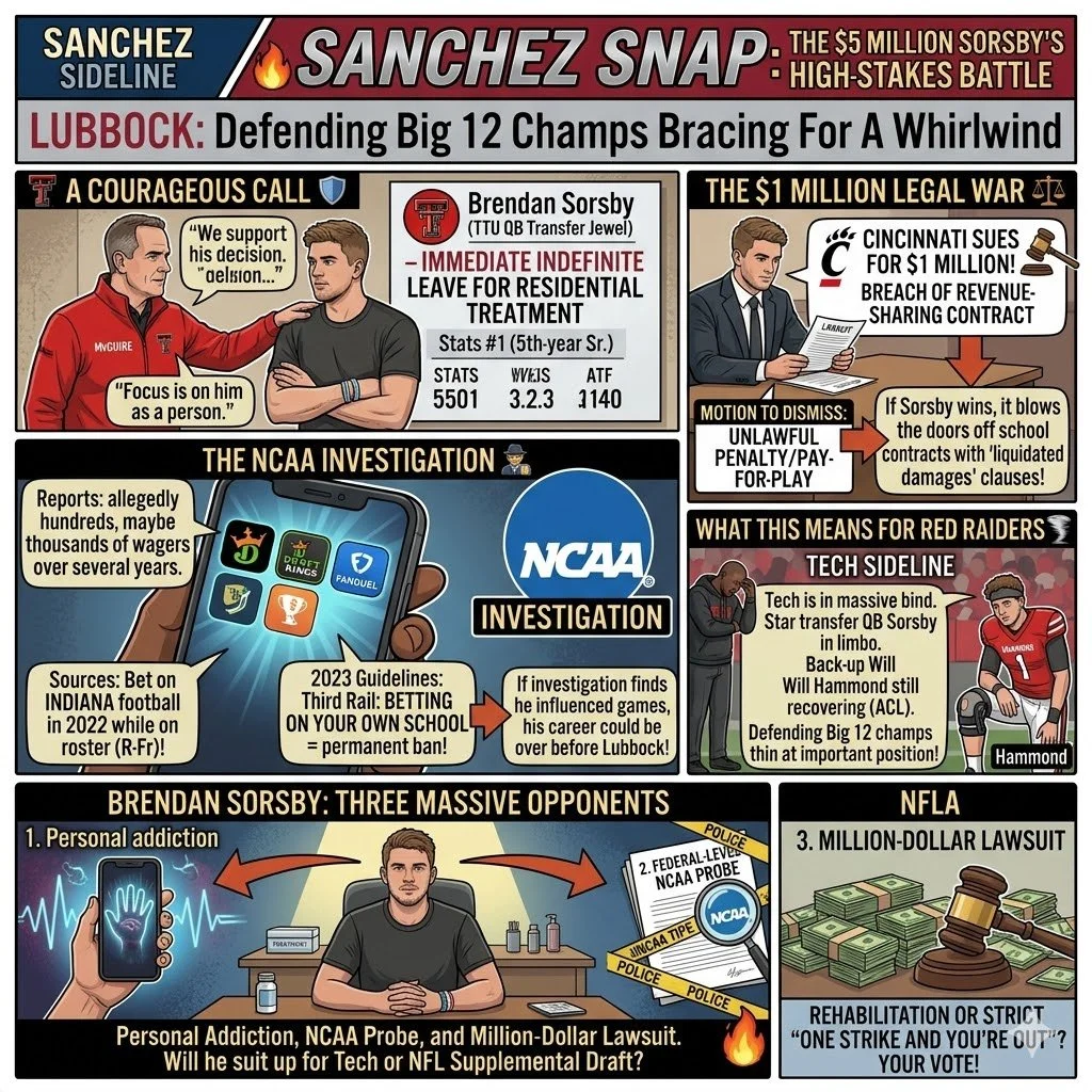 Sanchez Snap 🔥: The $5 Million Bet—Brendan Sorsby’s High-Stakes Battle