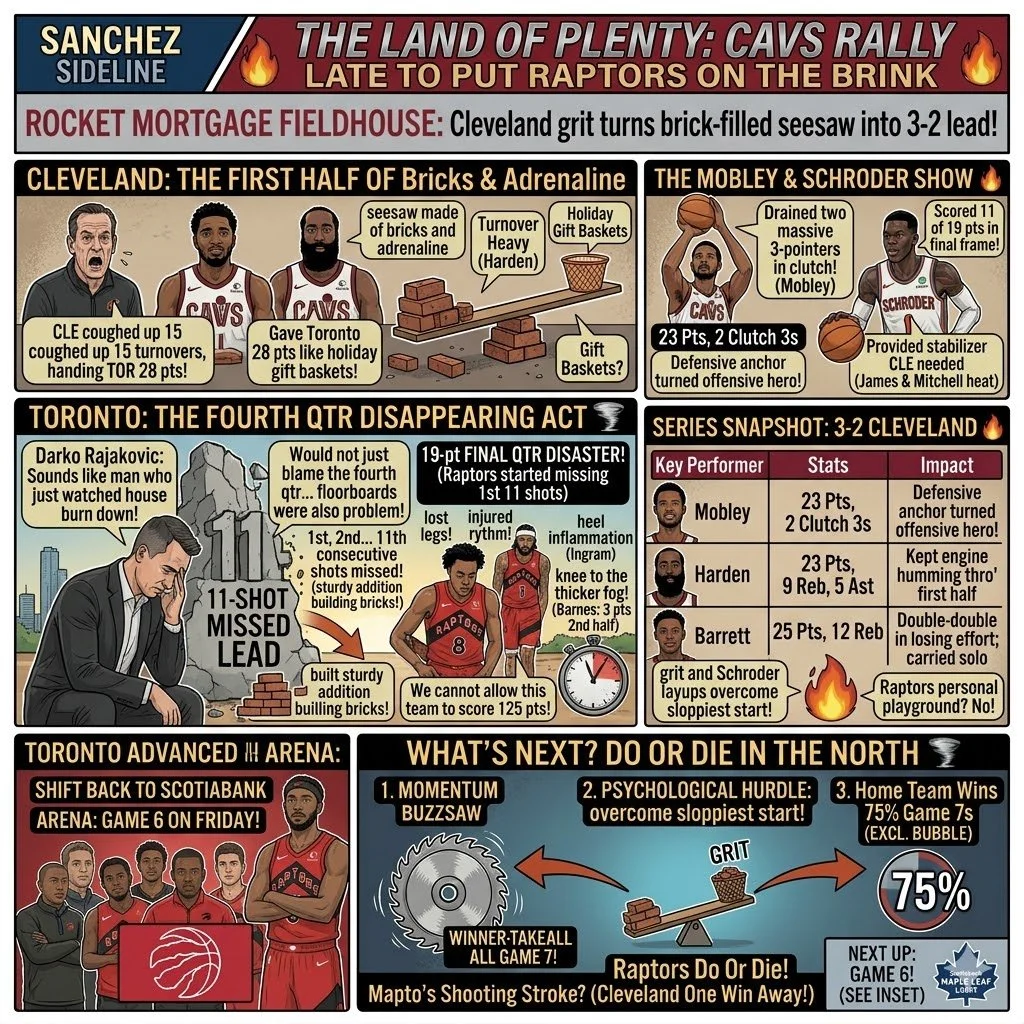 The Land of Plenty: Cavs Rally Late to Put Raptors on the Brink