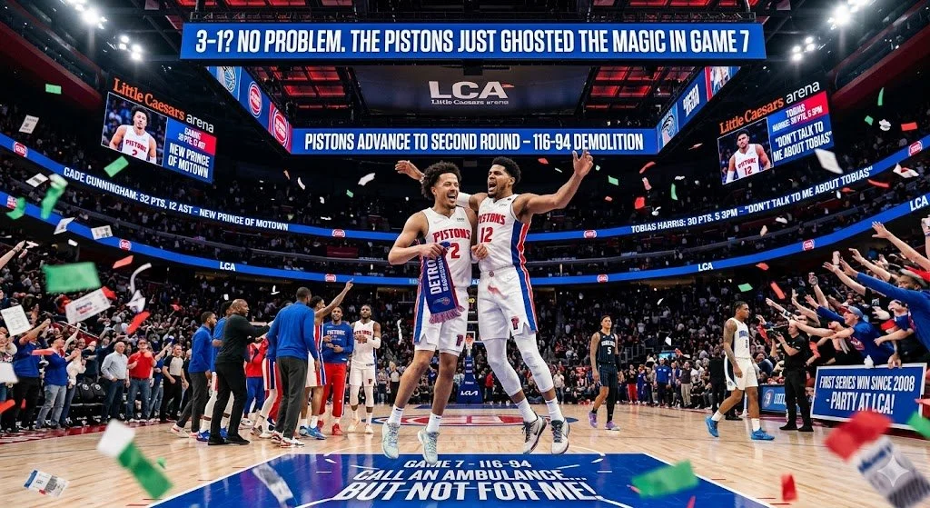 3-1? No Problem. The Pistons Just Ghosted the Magic in Game 7