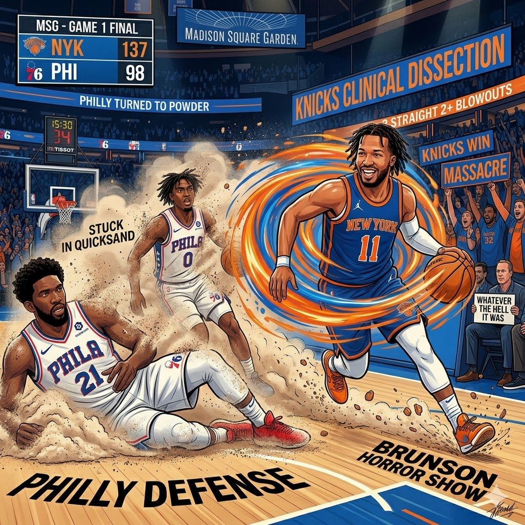 The MSG Massacre: Knicks Turn Philly into a Fine Powder