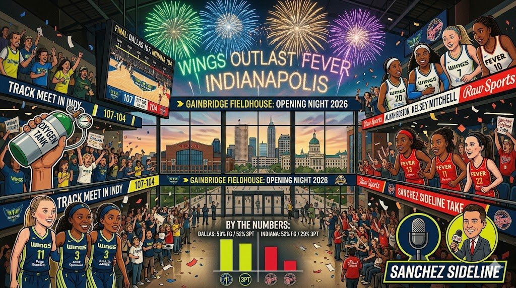 Track Meet in Indy: Wings Outlast Fever in Opening Night Fireworks