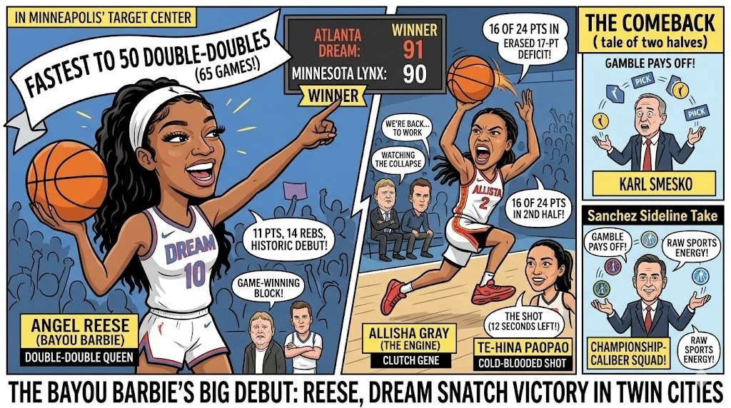 The Bayou Barbie’s Big Debut: Reese, Dream Snatch Victory in Twin Cities