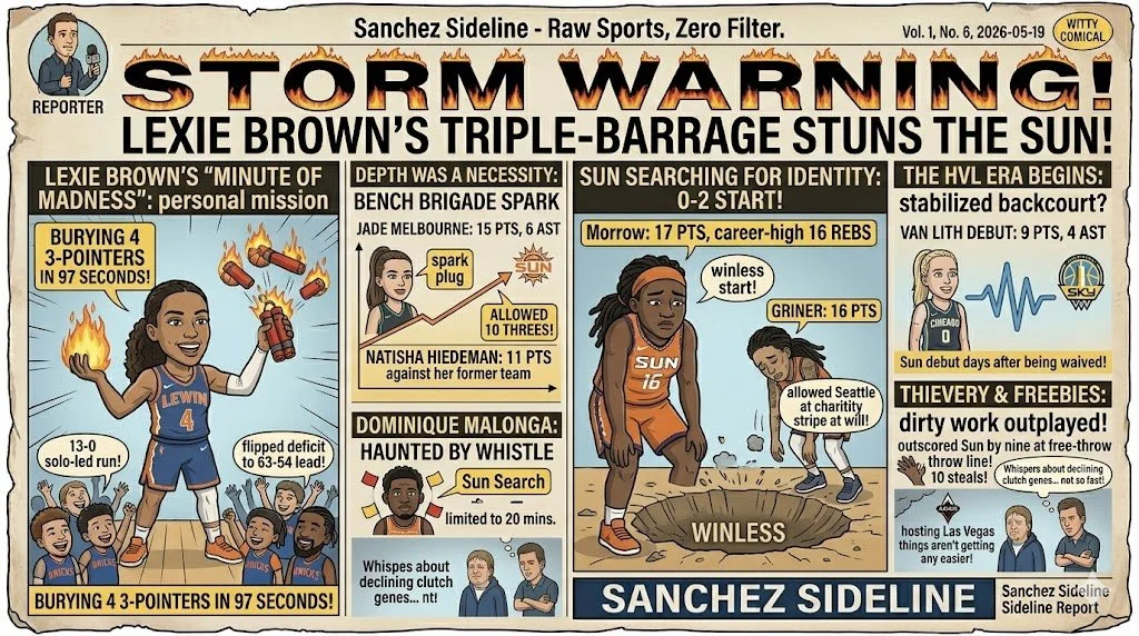 Storm Warning — Lexie Brown’s Triple-Barrage Stuns the Sun