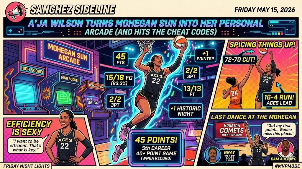 A’ja Wilson Turns Mohegan Sun into Her Personal Arcade (And Hits the Cheat Codes)
