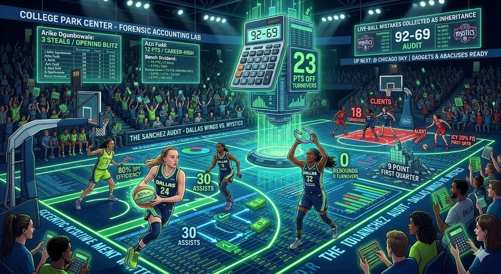 Dallas Wings Turn College Park Center into a Forensic Accounting Lab