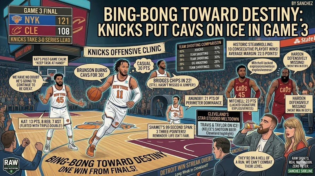 Bing-Bong Toward Destiny: Knicks Put Cavs on Ice in Game 3