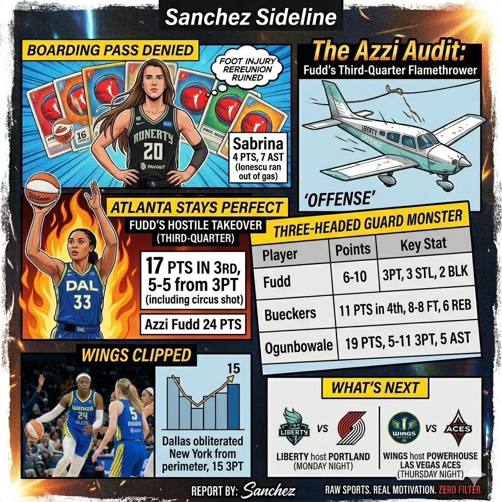 The Azzi Audit: Fudd’s Third-Quarter Flamethrower Spoils Ionescu’s Return in Brooklyn