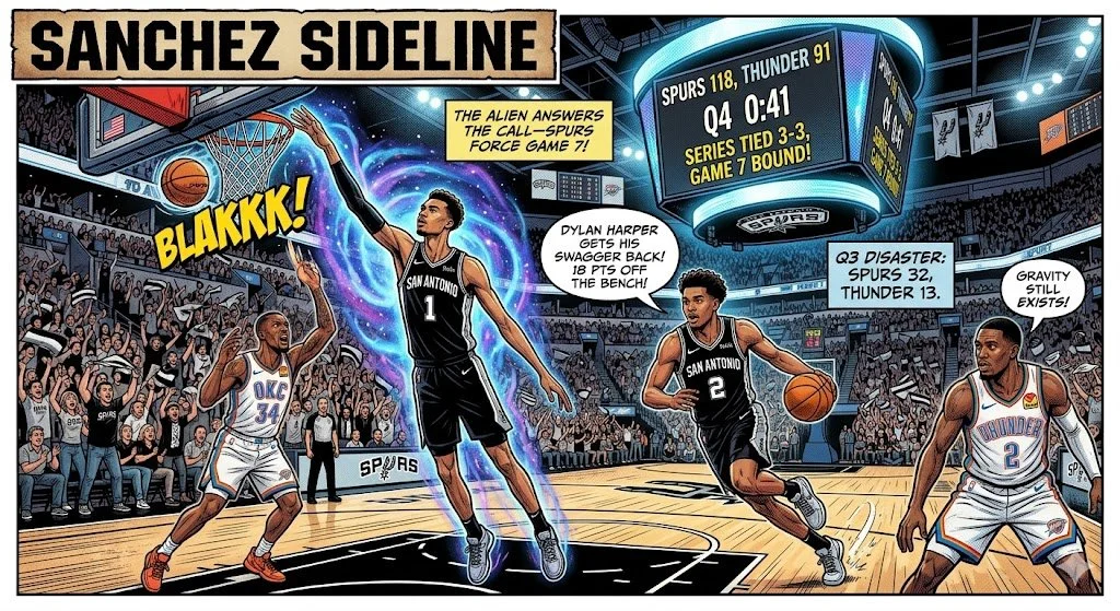 The Alien Answers the Call—Spurs Force Game 7!