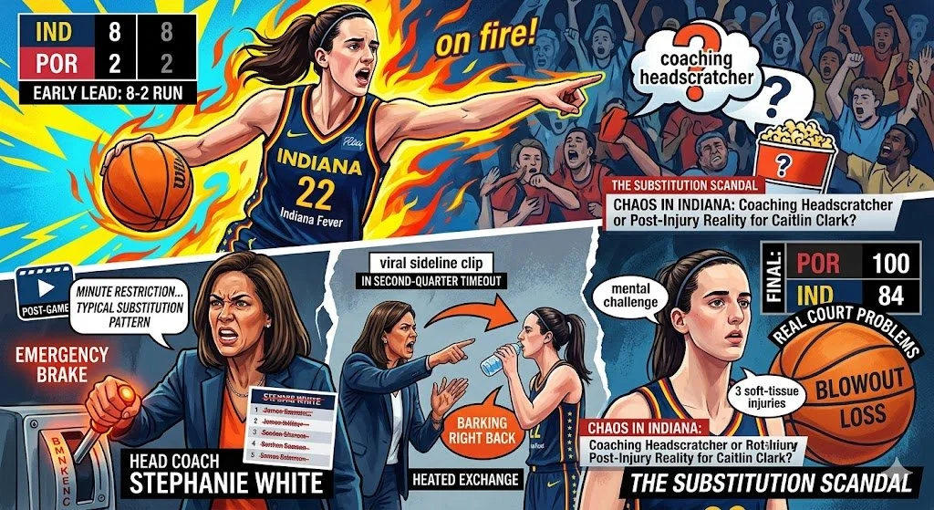 CHAOS IN INDIANA: Coaching Headscratcher or Post-Injury Reality for Caitlin Clark?