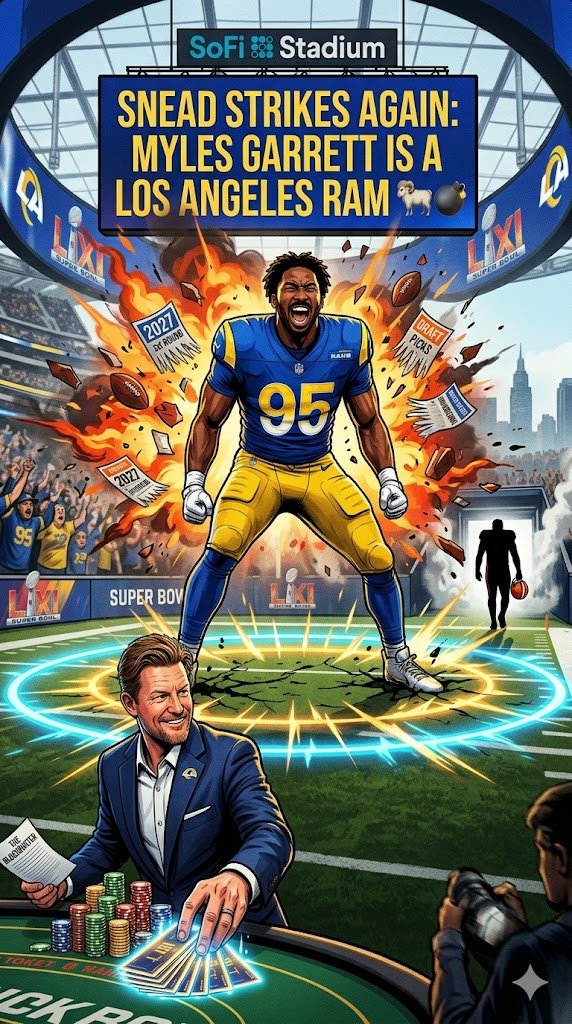 Snead Strikes Again: Myles Garrett is a Los Angeles Ram 🐏💣